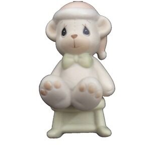 Precious Moments 522856 Enesco Bear Rocking Chair Beary Merry Christmas 1989